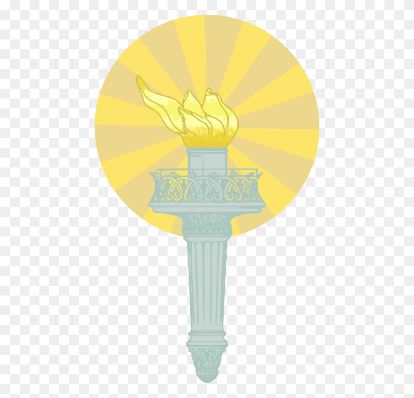 456x748 Turquoisesymbolgreen Liberty Torch, Light, Cross, Symbol HD PNG Download