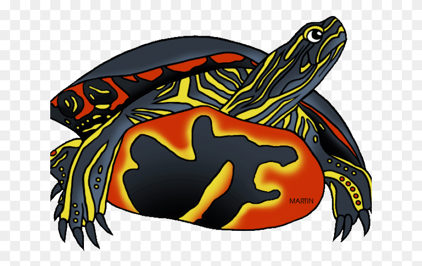 641x470 Turtle Clipart Reptile Painted Turtle Clipart Free, Tortoise, Sea Life, Animal HD PNG Download