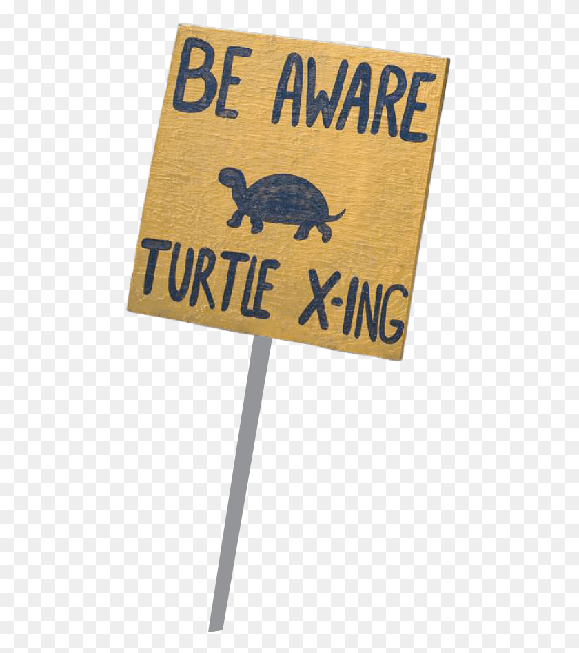 488x887 Turtle Crossing Sign, Tortoise, Reptile, Sea Life HD PNG Download