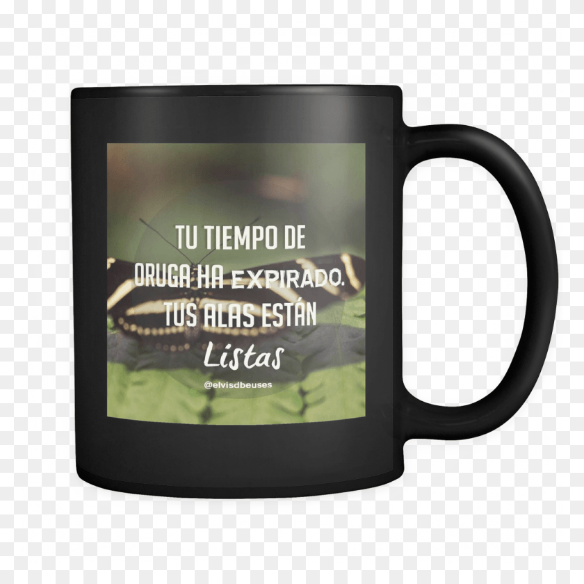 1024x1024 Tus Alas Estn Listas Taza Negra De Cermica Coffee She Believed She Could So She Did Graduation Mug, Coffee Cup, Cup, Pottery HD PNG Download