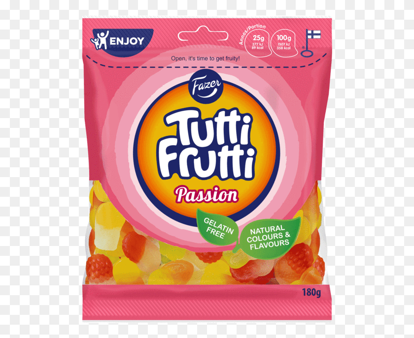 511x627 Tutti Frutti Fazer Tutti Frutti Passion, Сладости, Еда, Кондитерские Изделия Hd Png Скачать