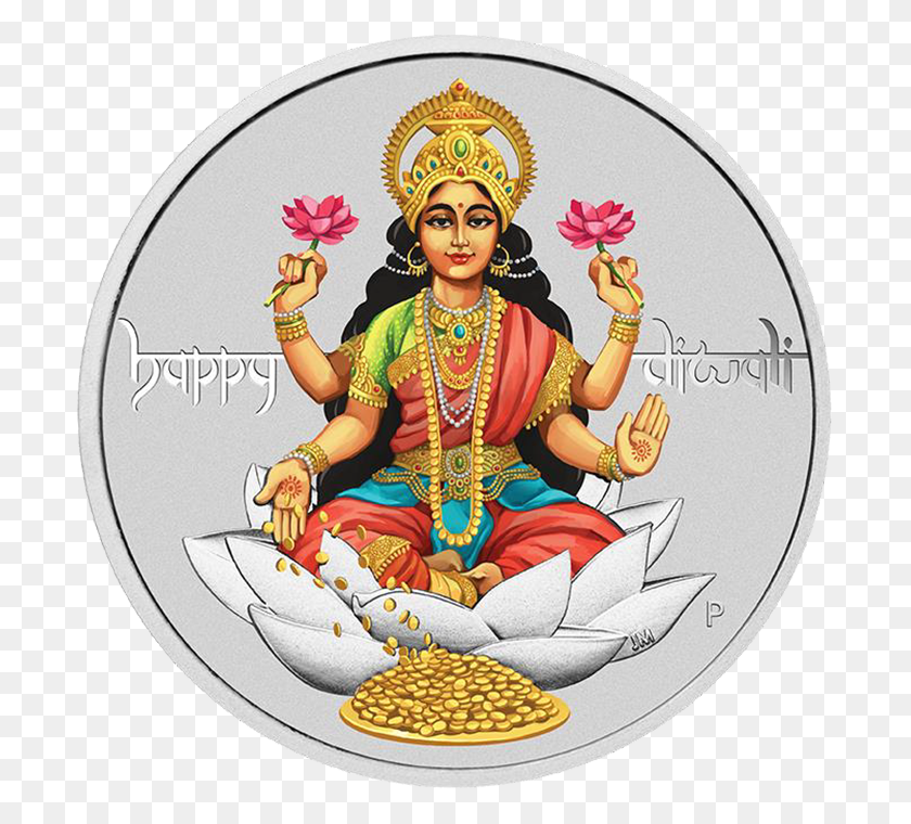 700x700 Tuvalu And The Perth Diwali Festival 1 Oz Silver Coin, Person, Human HD PNG Download