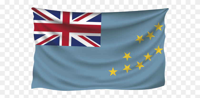 580x354 Descargar Png / Bandera Arrugada De Tuvalu, Bandera De Fiji, Símbolo, Símbolo De La Estrella, Multitud Hd Png
