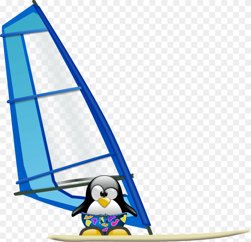 1920x1853 Tux Sailing Clipart, Watercraft, Vehicle, Transportation, Sailboat Transparent PNG