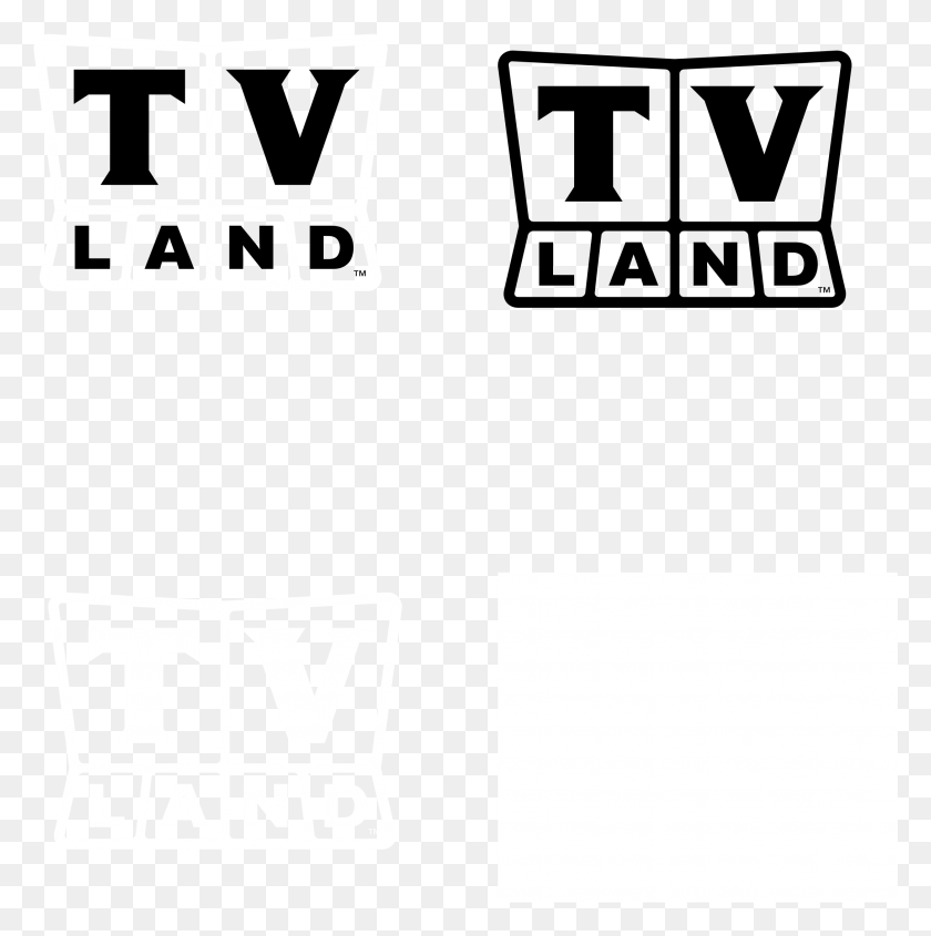 2177x2191 Tv Land Logo Black And White Tv Land, Text, Symbol, Trademark HD PNG Download