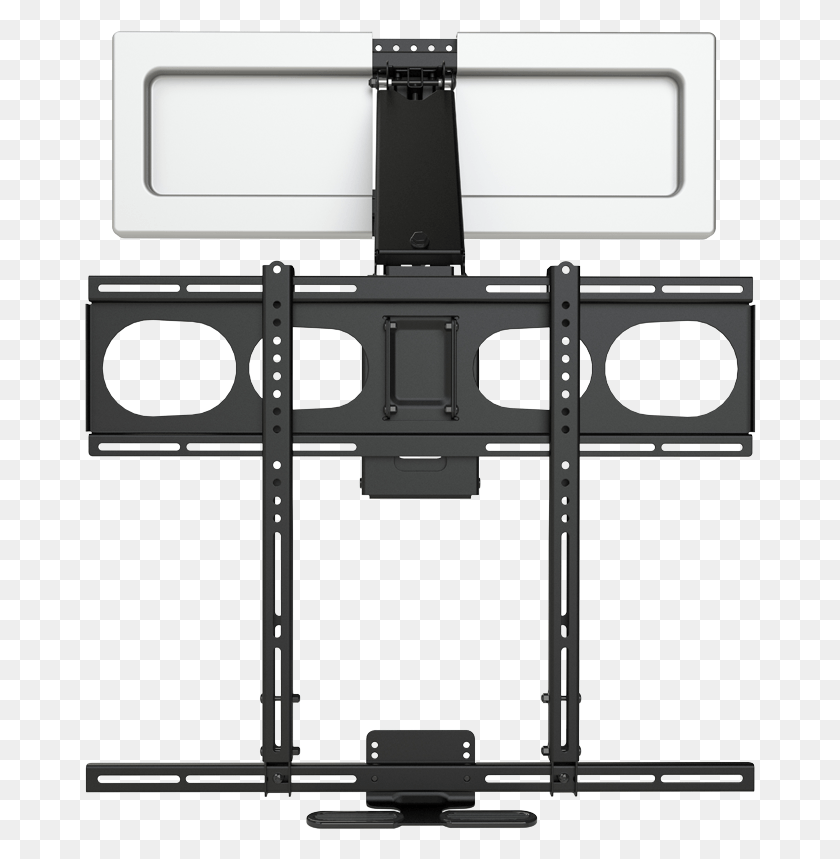 672x799 Tv Mount You Pull Down, Electronics, Screen, Monitor HD PNG Download