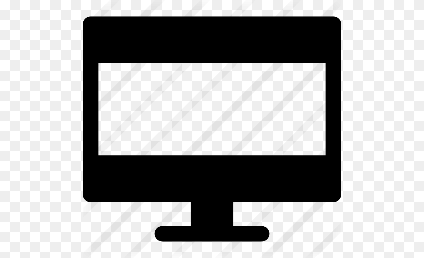 512x512 Tv Screen, Gray Clipart PNG