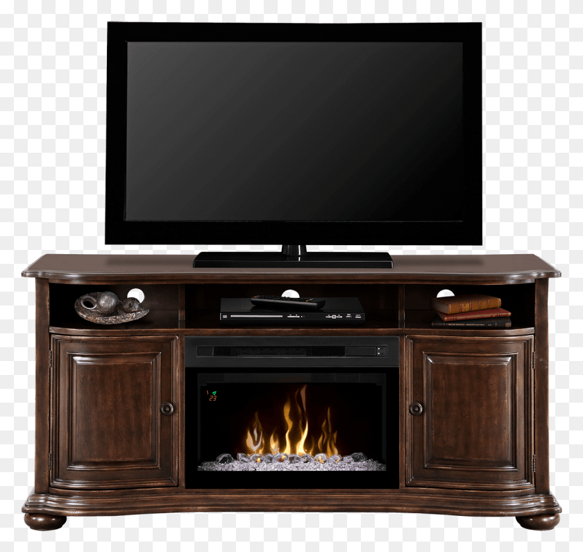 1201x1133 Tv Stands And Entertainment Centers Brown Tv Stand Electric Fireplace Media Console, Entertainment Center, Electronics, Screen HD PNG Download