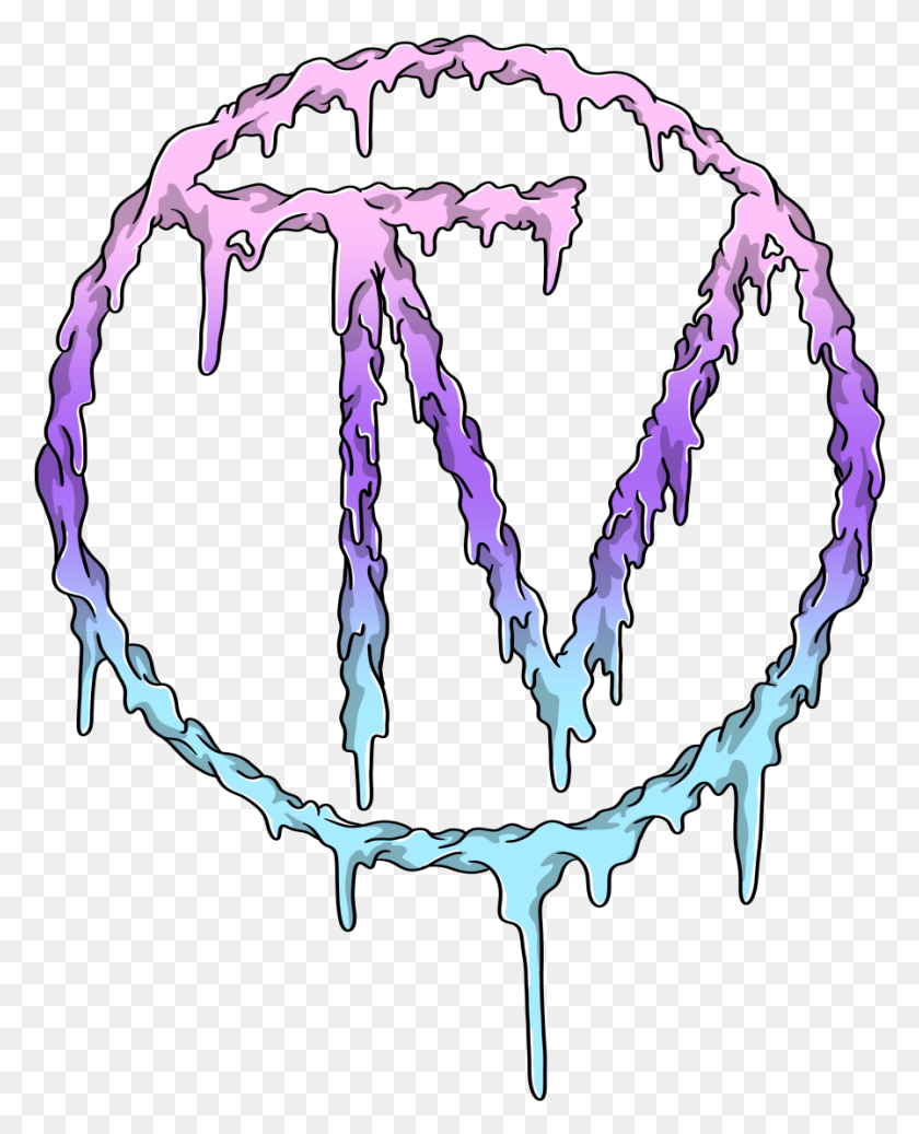 897x1124 Tv X Colorfulfilth Drip Sticker Illustration, Clothing, Apparel, Glass HD PNG Download