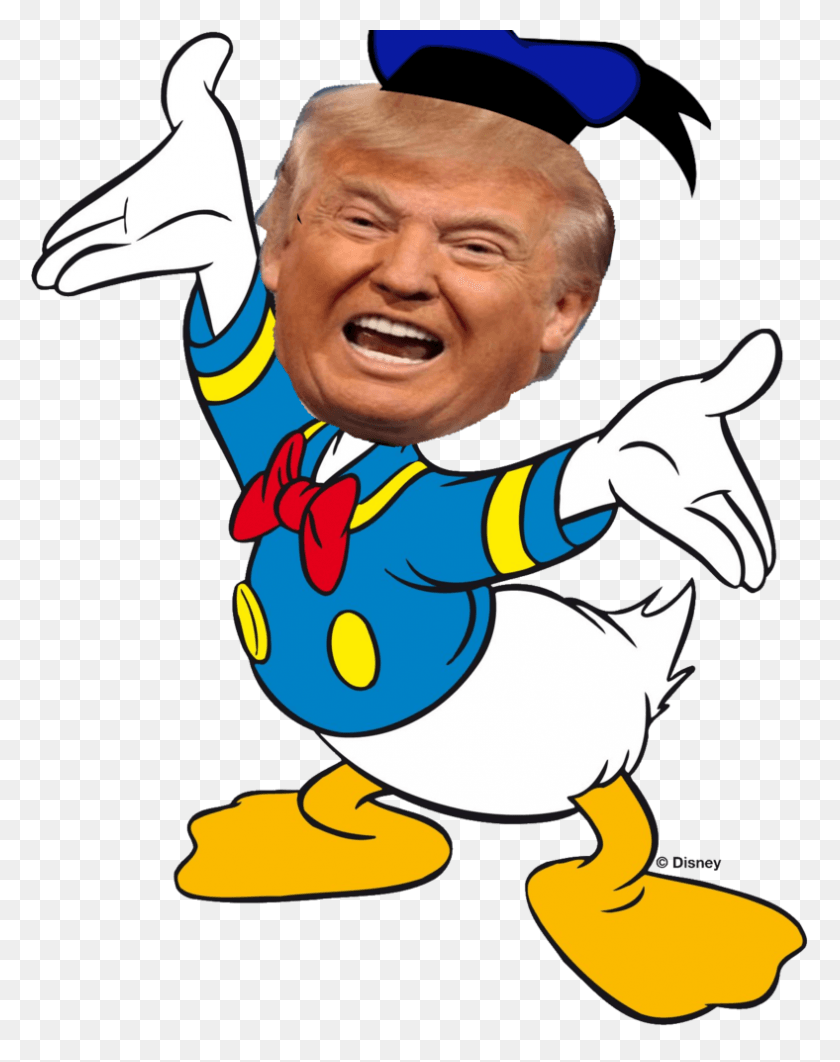 788x1013 Tweet Picture Donald Duck Transparent Background, Person, Human, Face HD PNG Download