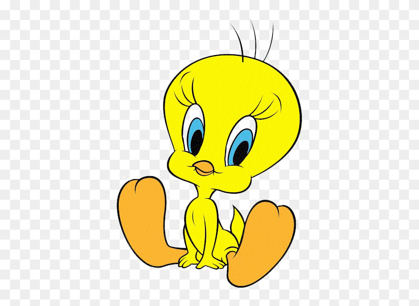 385x553 Tweety Bird Background Image Tweety From Looney Tunes, Label, Text, Paper HD PNG Download