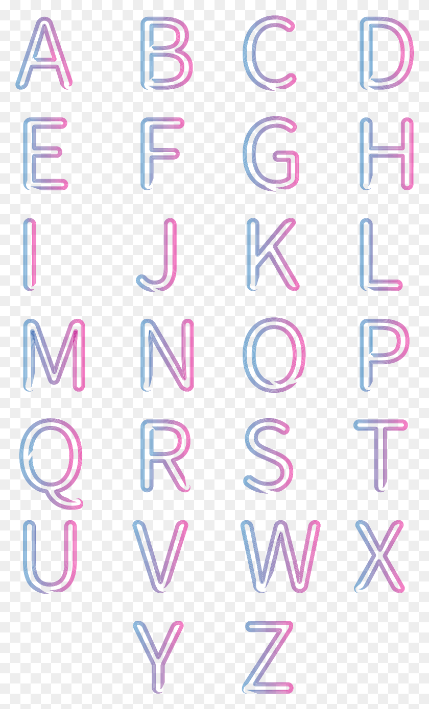 3005x5127 Twenty Letters English Alphabet Sets Gradient Fonts Writing, Text, Number, Symbol HD PNG Download