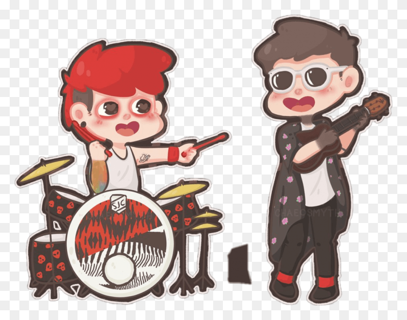 1024x789 Twentyonepilots Twenty Sticker, Person, Human, Sunglasses HD PNG Download