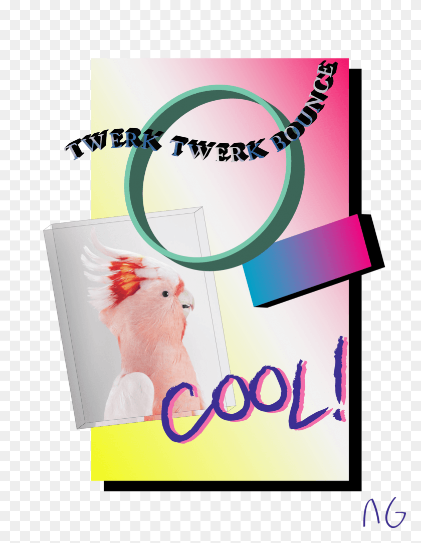 1280x1682 Twerk Twerk Bounce By Artgoth Бумага, Текст, Реклама, Курица Png Скачать