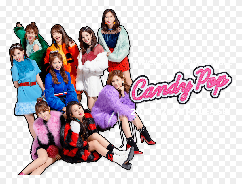 1938x1445 Twice 2nd Japanese Single Candy Pop Twicejapan Twice Candy Pop, Person, Human, Advertisement HD PNG Download
