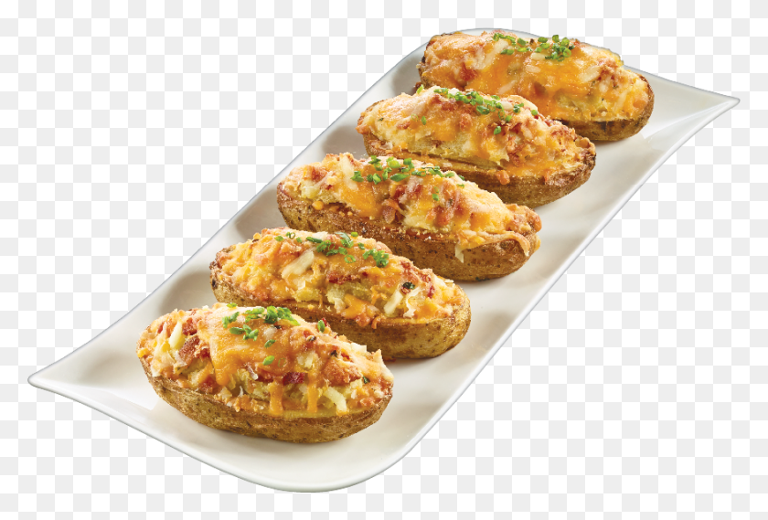 875x571 Twice Baked Potatoes With Homemade Bacon Bits Chives Baked Potato, Dish, Meal, Food HD PNG Download