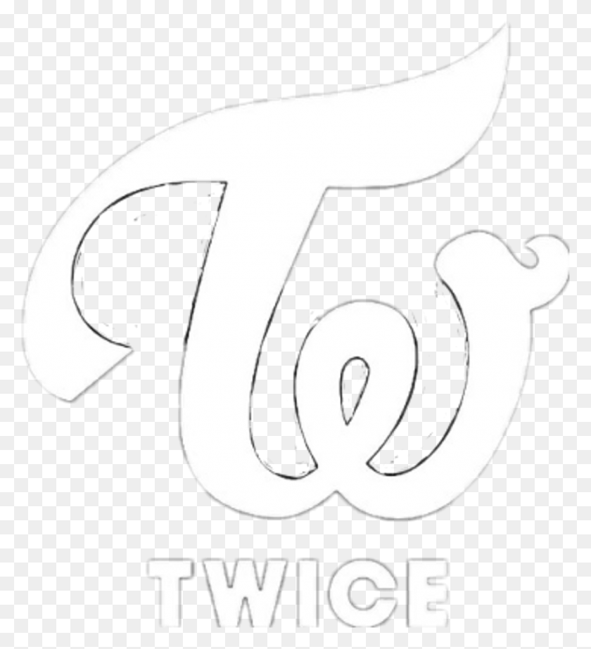 1024x1134 Twice Logo Blanco White Nyeon Jeongyeon Momo Twice Kpop, Символ, Товарный Знак, Этикетка Hd Png Скачать
