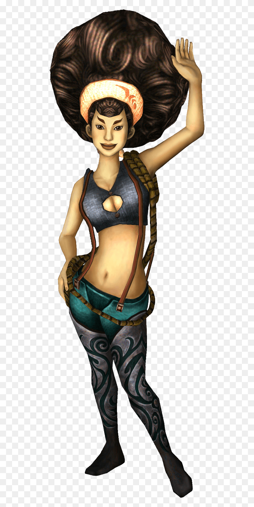 513x1612 Twilight Princess Gt Which Graphics Are Better Twilight Princess Afro Lady, Clothing, Apparel, Person HD PNG Download