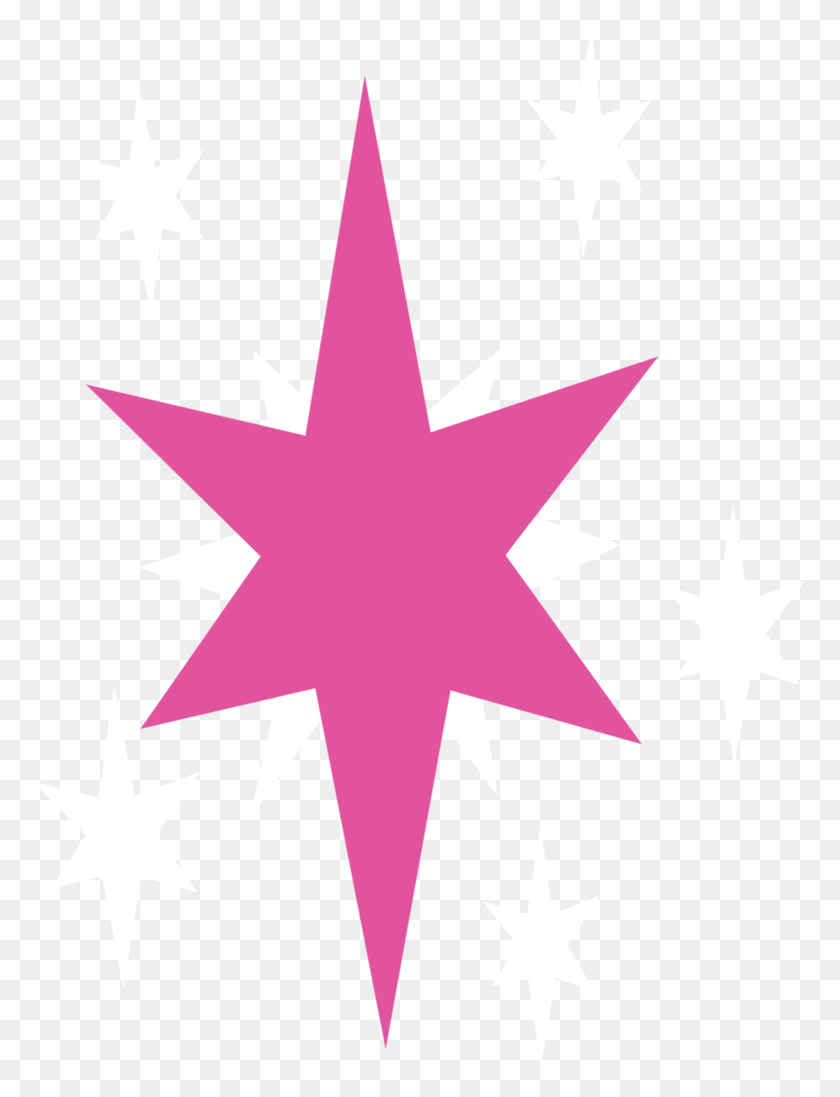 771x1037 Twilight Sparkle Cutie Mark, Symbol, Star Symbol, Cross HD PNG Download