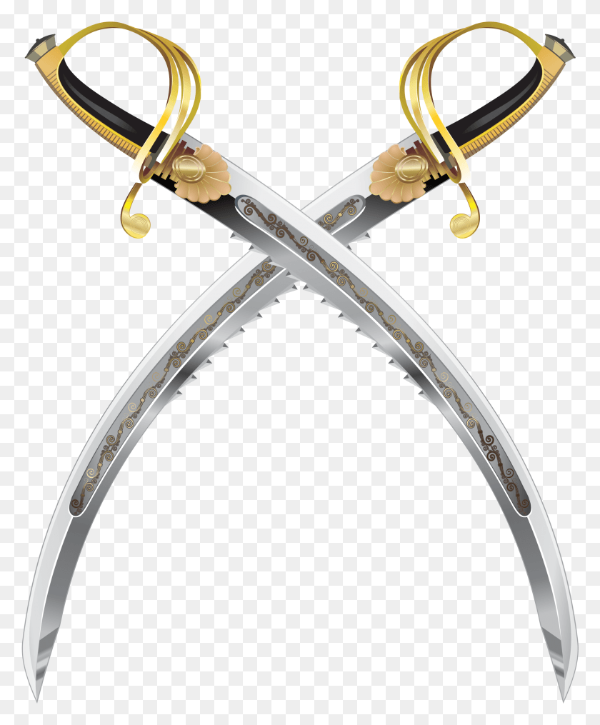 2114x2589 Twin Pirate Swords, Sword, Blade, Weapon HD PNG Download