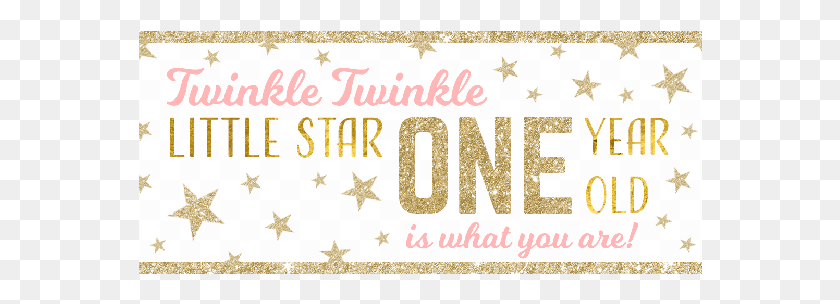 564x244 Twinkle Twinkle Little Star 1st Birthday Poster, Text, Symbol, Alphabet HD PNG Download