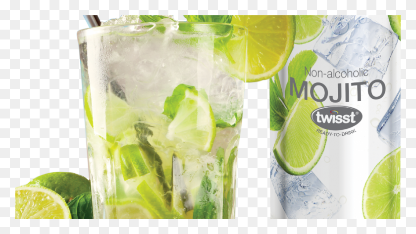886x471 Twisst Mojito Non Alcoholic, Cocktail, Alcohol, Beverage HD PNG Download