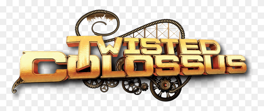 2580x979 Twisted Colossus Logo Twisted Colossus Logo, Wheel, Machine, Word HD PNG Download