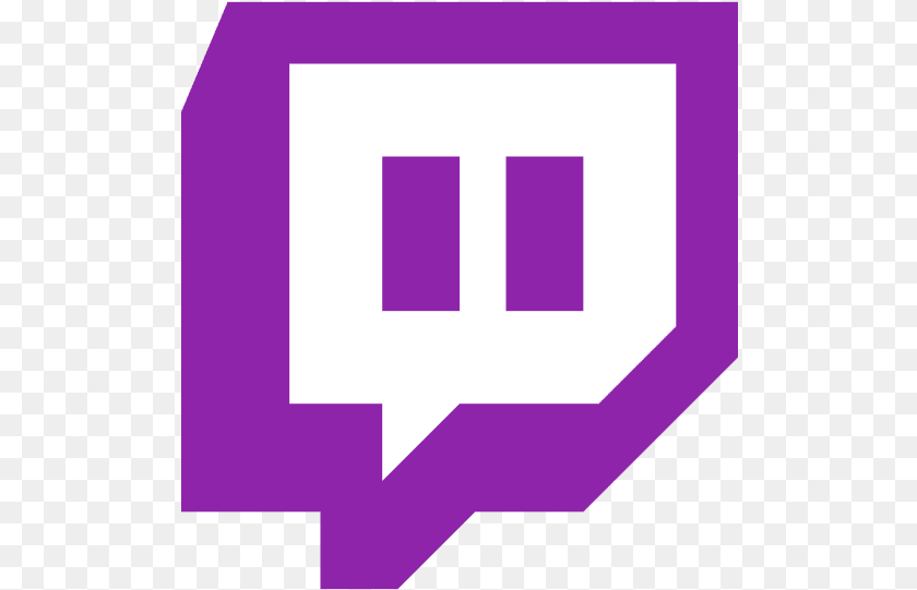 511x541 Twitch, Purple Sticker PNG