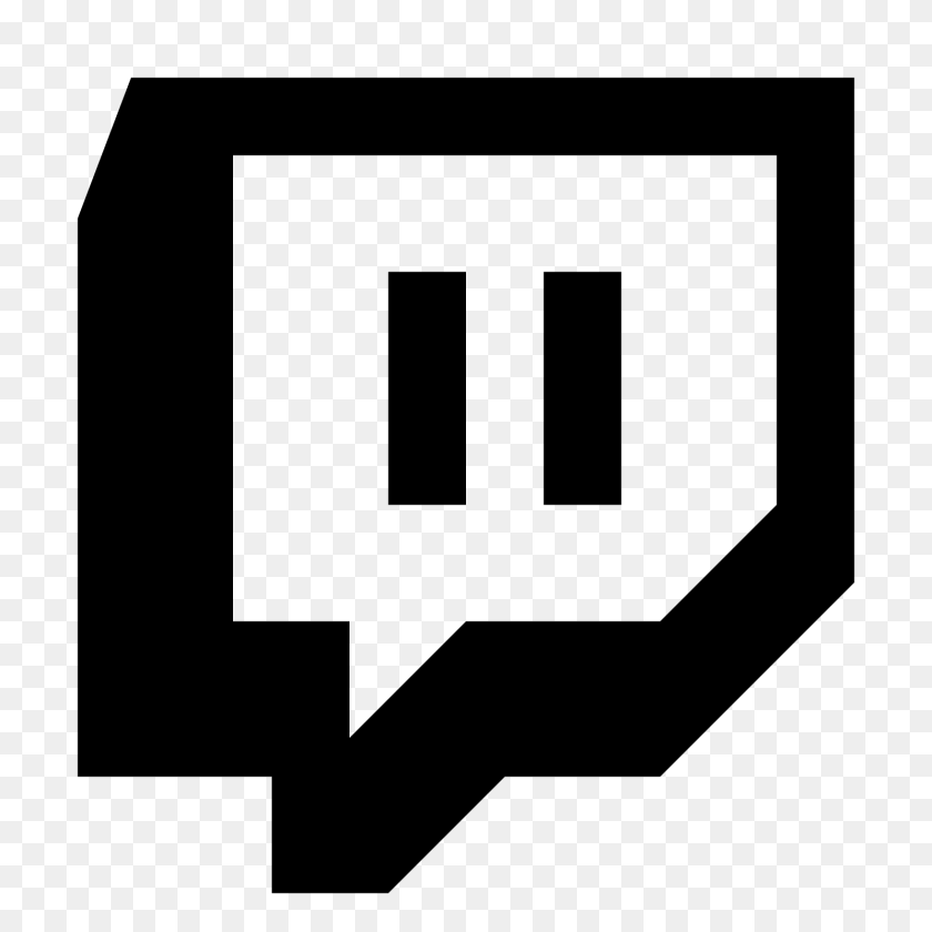 1600x1600 Twitch, Gray Transparent PNG