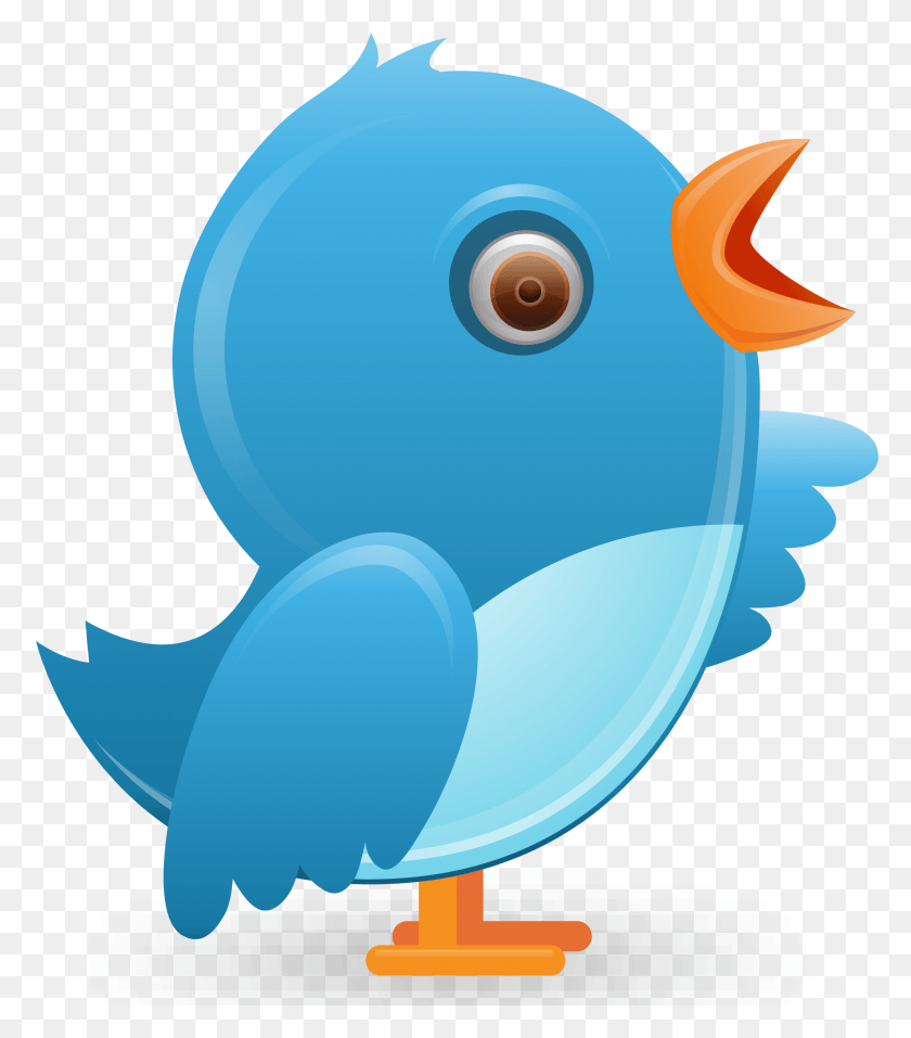 2649x3047 Twitter Bird Icon Clipart De Dibujos Animados, Animal, Globo, Bola Hd Png