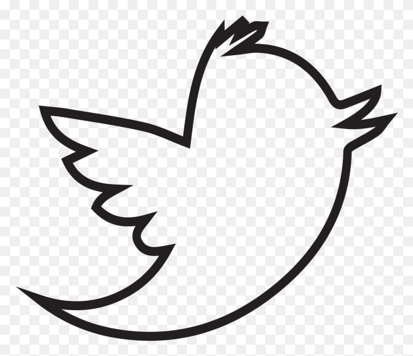 941x800 Twitter Bird Icon Outline Images Logo, Animal, Cat, Pet HD PNG Download