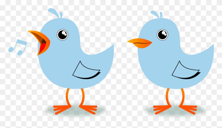 1044x571 Twitter Bird Singing Musical Light Sky Blue 2 Dingle Bird Singing Clipart, Животное, Птица, Домашняя Птица Png Скачать