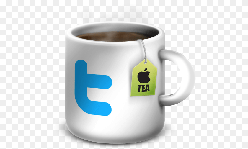 Twitter Icon Apple Mug Icon Softiconscom Teacup, Cup, Beverage, Coffee, Coffee Cup PNG