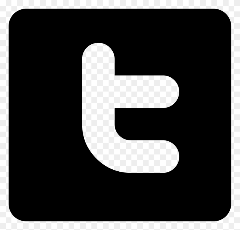 981x936 Descargar Png Twitter Logo Negro Twitter Logo Vector, Símbolo, Número, Texto Hd Png