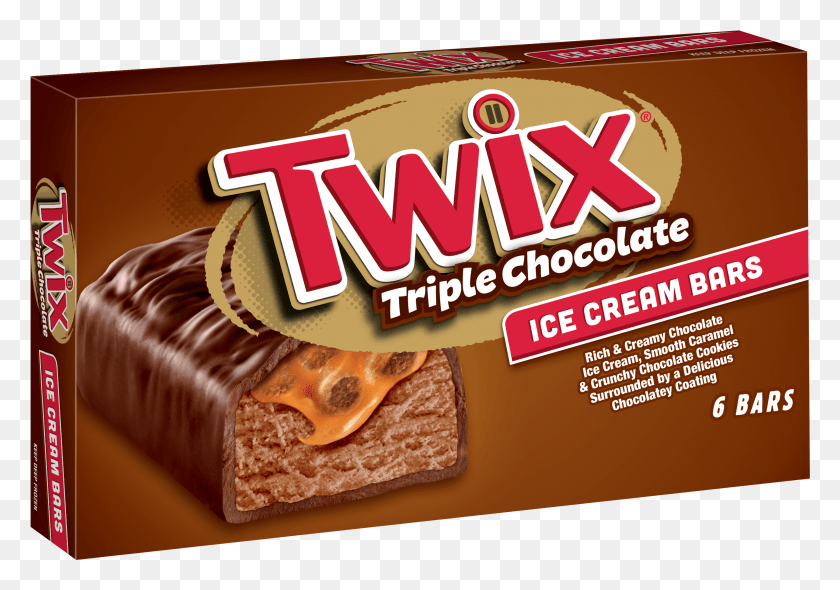 2896x1968 Descargar Png Twix Triple Chocolate Ice Cream Pack Twix Barra De Helado, Comida, Flyer, Poster Hd Png