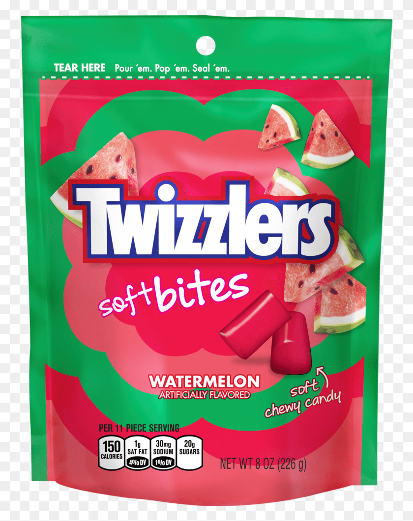 758x1001 Twizzlers Soft Bites Watermelon, Gum, Poster, Advertisement HD PNG Download