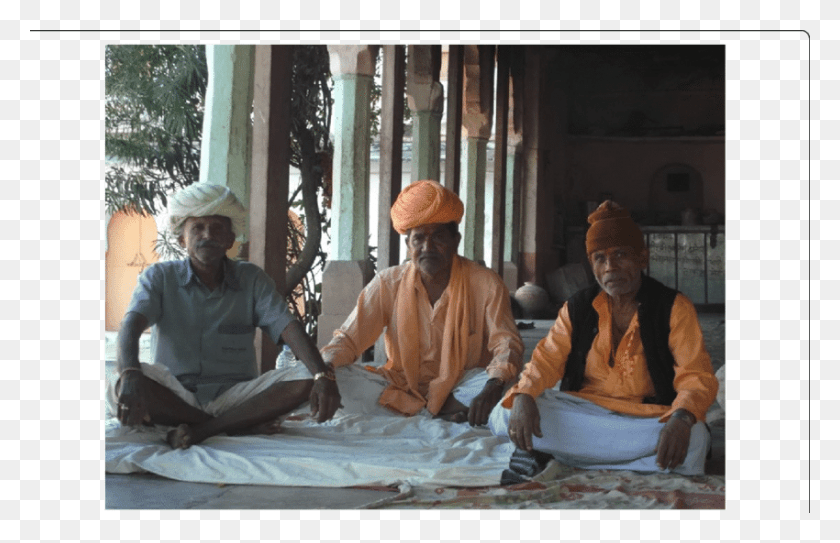 850x527 Two And Guru Brothers Pictured In Saffron Sitting, Clothing, Apparel, Person HD PNG Download
