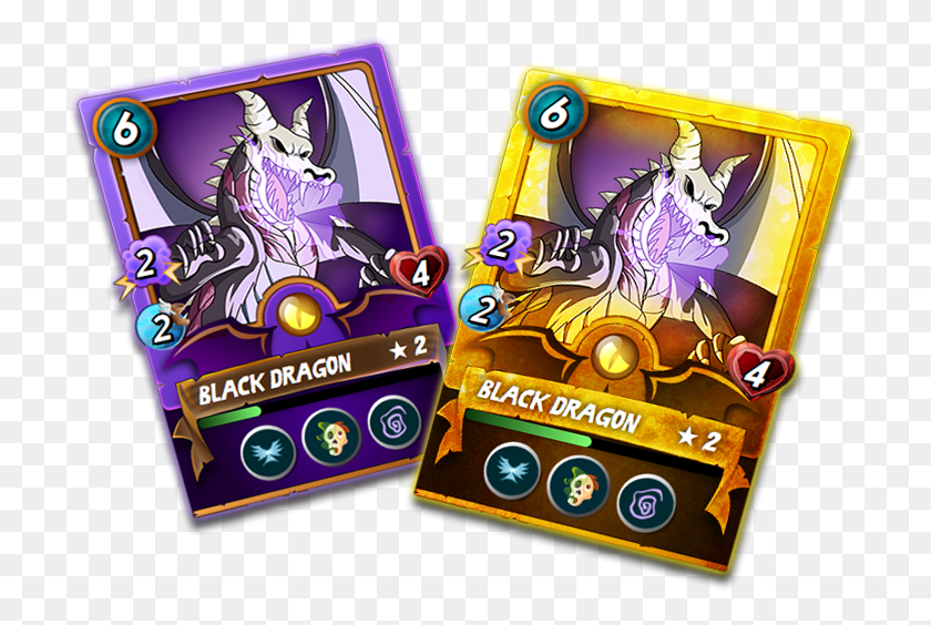 717x504 Two Black Dragons In The Quest Rewards On One Day Steemmonsters Cartoon, Angry Birds HD PNG Download