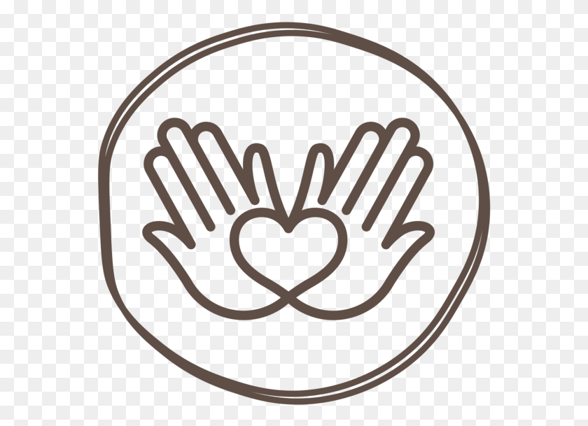 563x549 Две Руки Сердце Значок Переносимая Сетевая Графика, Логотип, Символ, Товарный Знак Hd Png Скачать