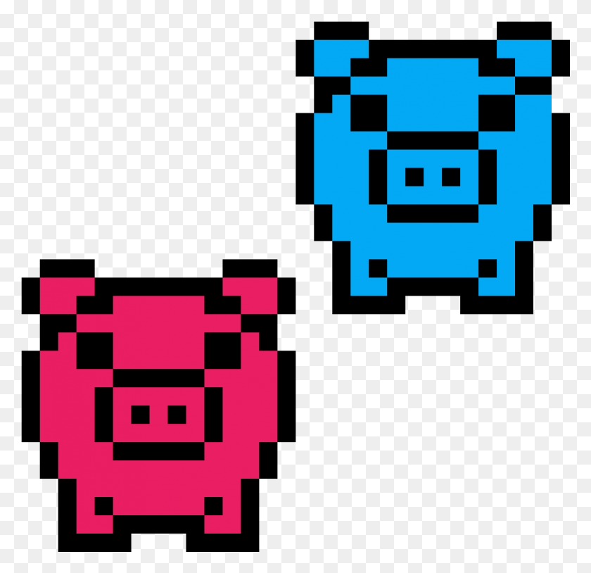 1111x1074 Two Little Pigs, Pac Man HD PNG Download