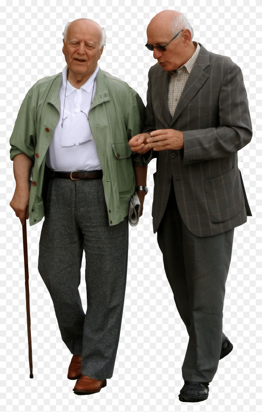 1129x1828 Two Old Men Walking Down The Street Chatting To Each Old People Walking, Person, Human, Clothing HD PNG Download