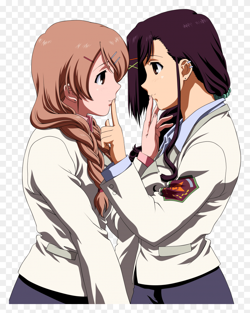 3139x3991 Two People Looking Into Eachothers Eyes, Person, Human, Manga HD PNG Download