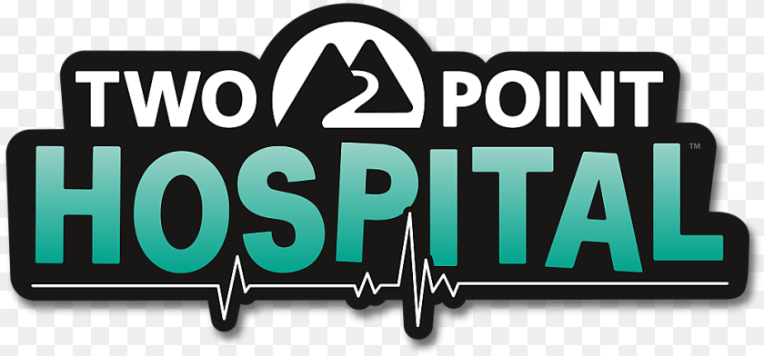 1001x467 Two Point Hospital Game Ps4 Playstation Two Point Hospital Logo, Text, Symbol PNG