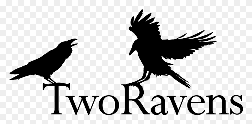 992x451 Two Ravens Two Ravens, Text, Symbol HD PNG Download