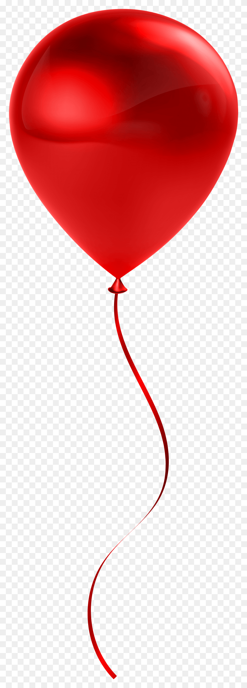 2713x7929 Two Red Heart Balloons Clipart, Balloon, Ball HD PNG Download