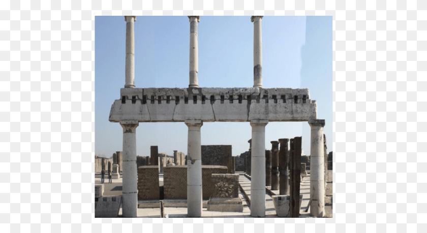 470x399 Two Storey Colonnade With Multi Drum Columns And Multi Pompeii, Architecture, Building, Pillar HD PNG Download