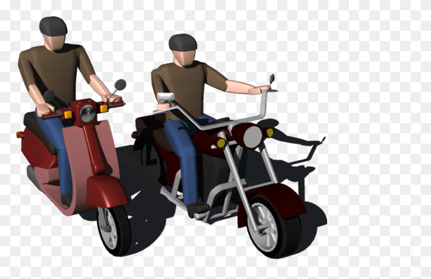 811x504 Two Wheelers Scooter, Vehicle, Transportation, Person HD PNG Download