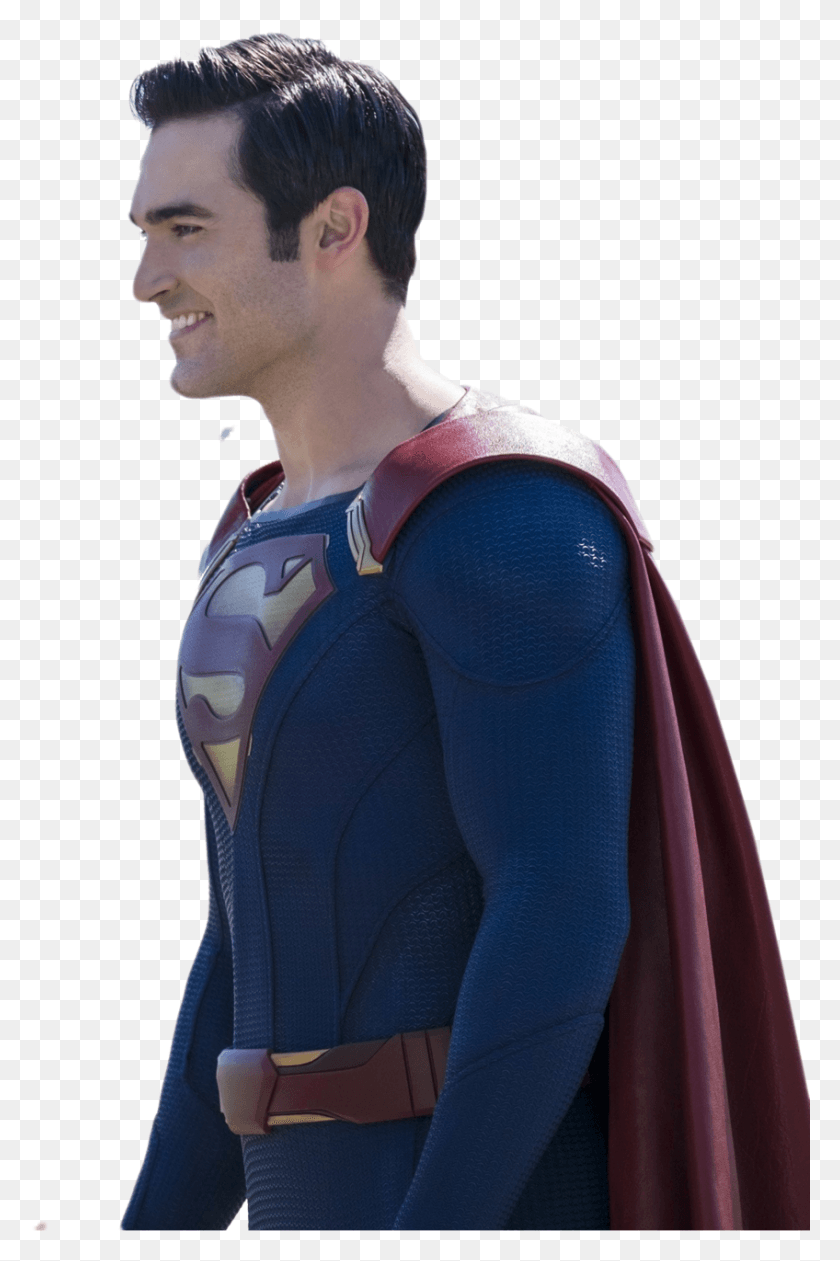 848x1306 Tyler Hoechlin Superman, Person, Human, Costume HD PNG Download