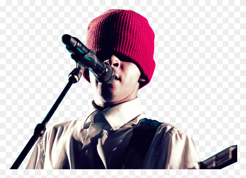 1230x866 Tyler Joseph Knit Cap, Microphone, Electrical Device, Person HD PNG Download