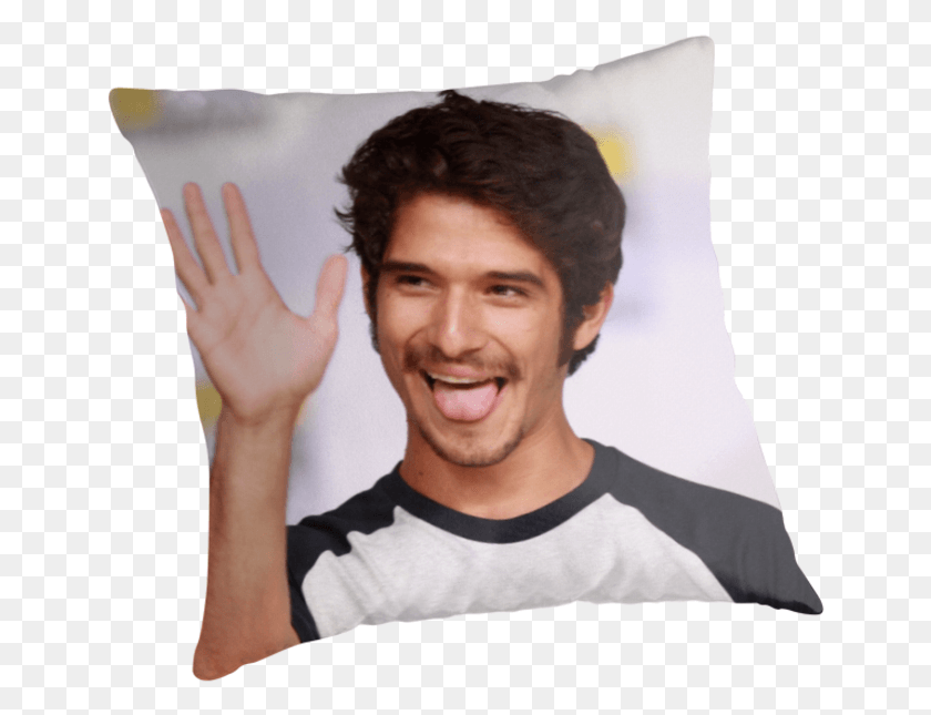 649x585 Tyler Posey Comic Throw Pillows Hotteaissy, Pillow, Cushion, Face HD PNG Download